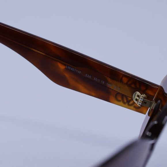 Loewe LW40114F 53A Sunglasses Blonde Havana Cat Eye Frame, Smoke Lenses - Picture 7 of 11